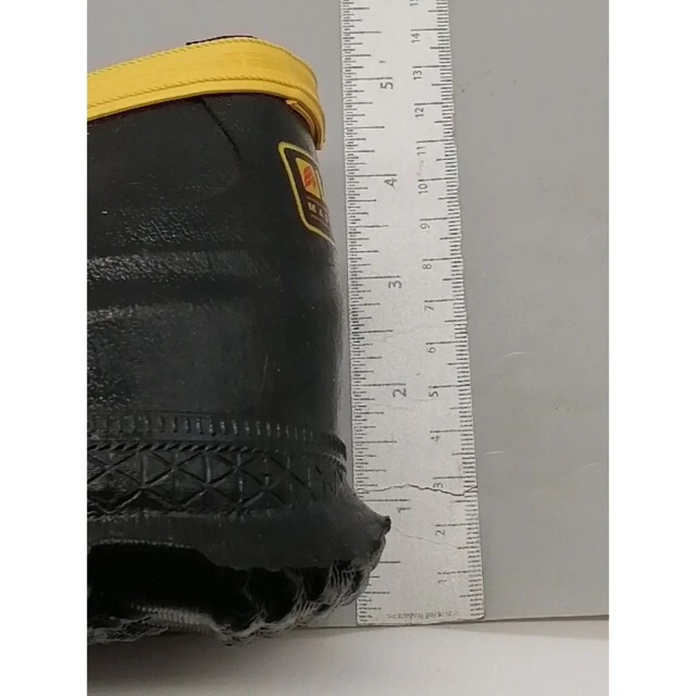 Lacrosse Boots Mens Black 8 Rubber Overshoes Pull On Waterproof Low Top NEW